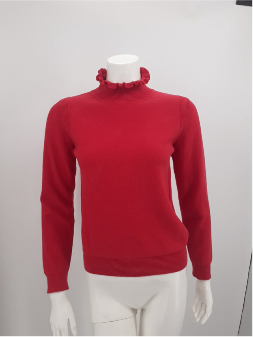 See By Chloe Womens Red Top Size XS Cotton Long Sleeves